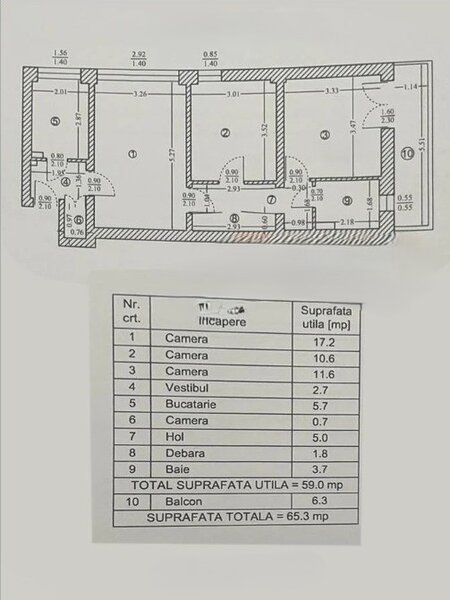 Titan, Piata Minis apartament 3 camere renovat complet